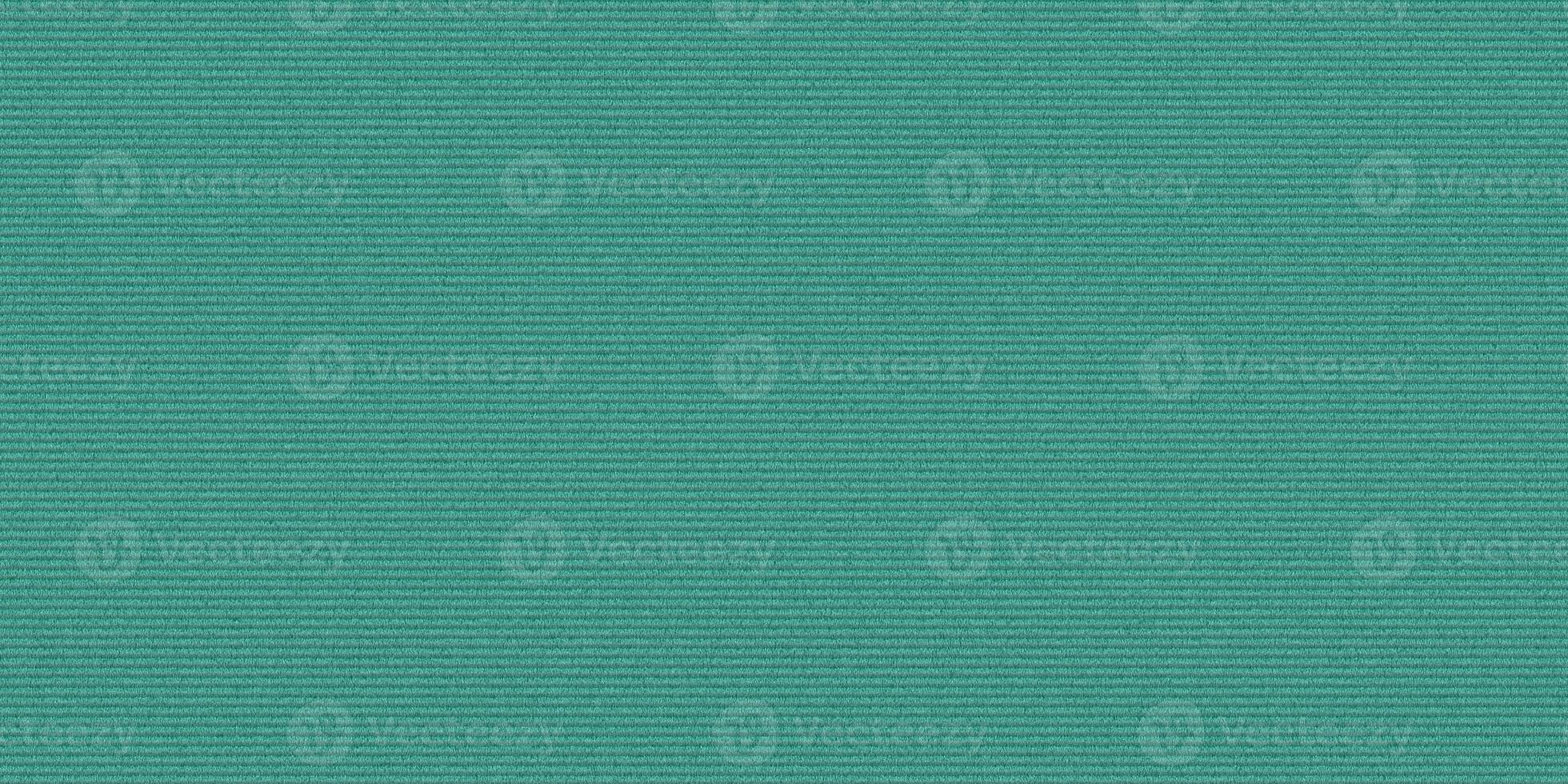 Teal turquoise berber carpet texture. Velvet seamless background. Hard stripe floor rug fabric textile. photo