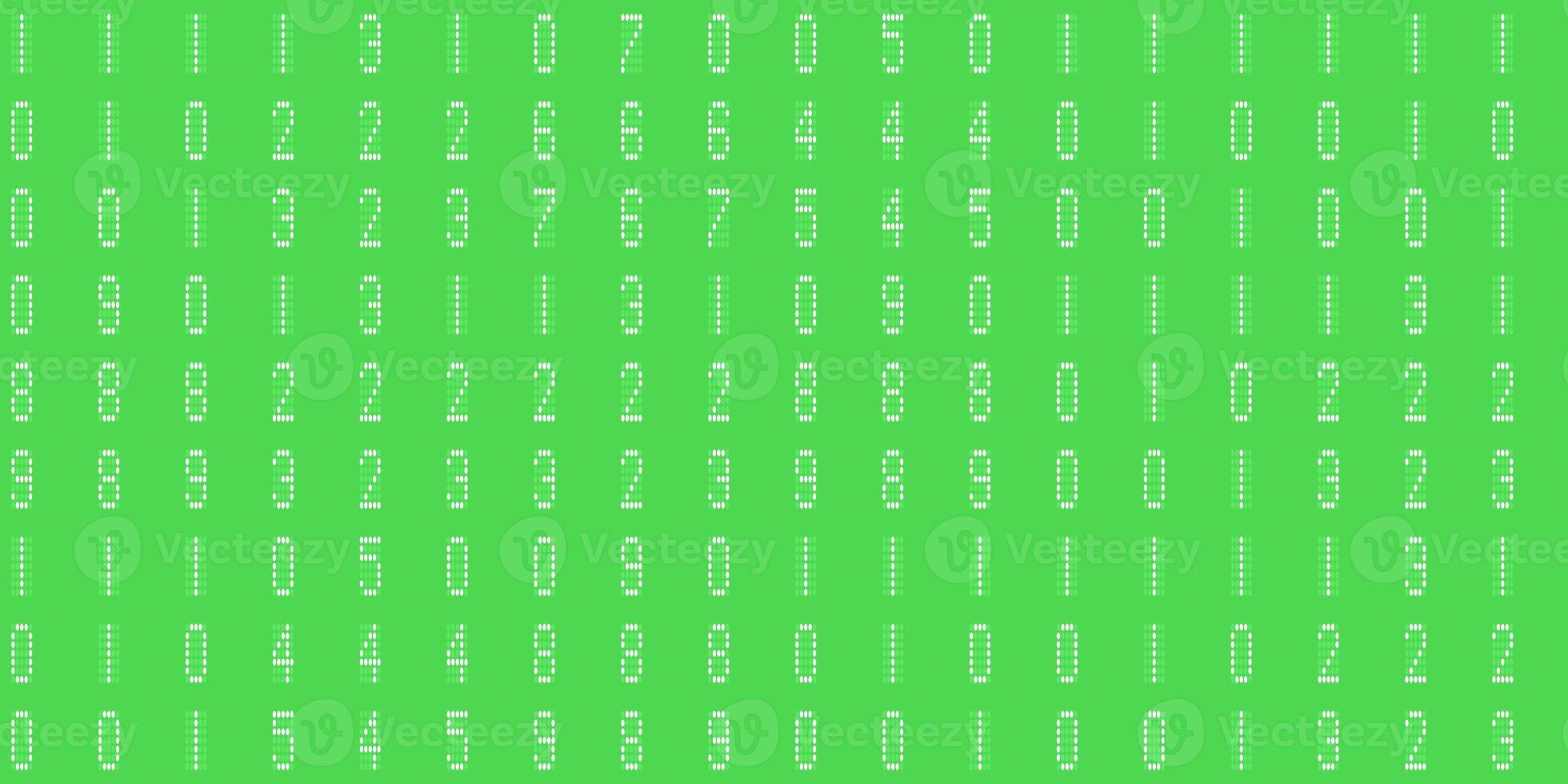 Green abstract display digit pattern. Electronic Numbers Background. Cyberspace texture. Numeric binary creative surface. Numeral tech design backdrop. photo