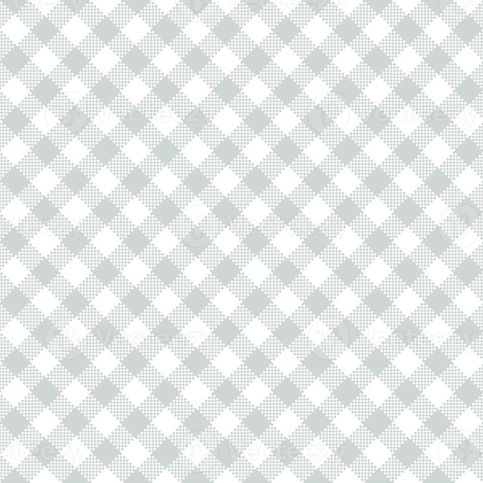 Gingham Pattern. Seamless light grey white two-color diagonal check pattern. Good for shirts, blouses, dresses. photo
