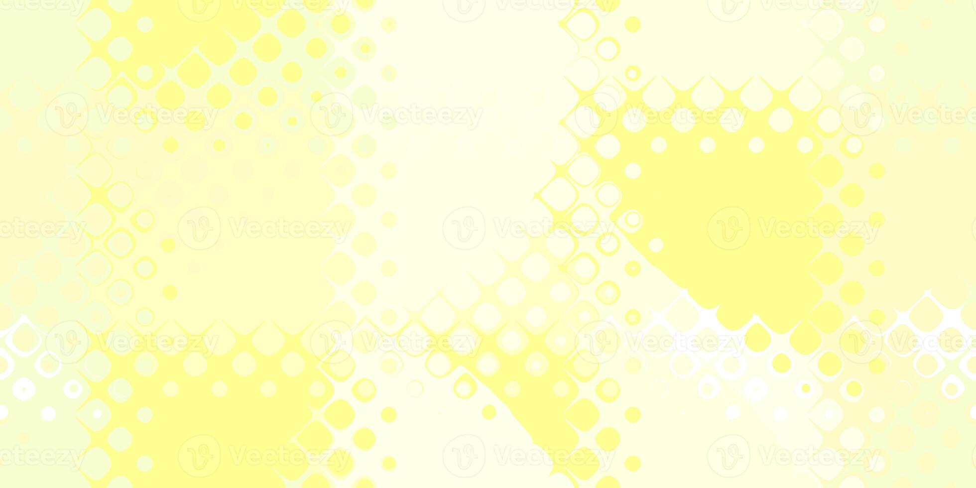 Yellow beige rounded cells grid background. Bubbled liquid creative design. photo