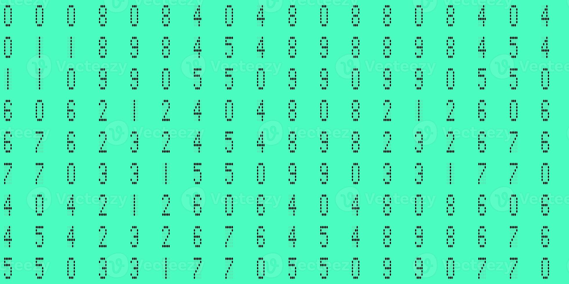 Turquoise cyberspace texture. Numeric binary creative surface. Numeral tech design backdrop. Abstract display digit pattern. Electronic Numbers Background. photo