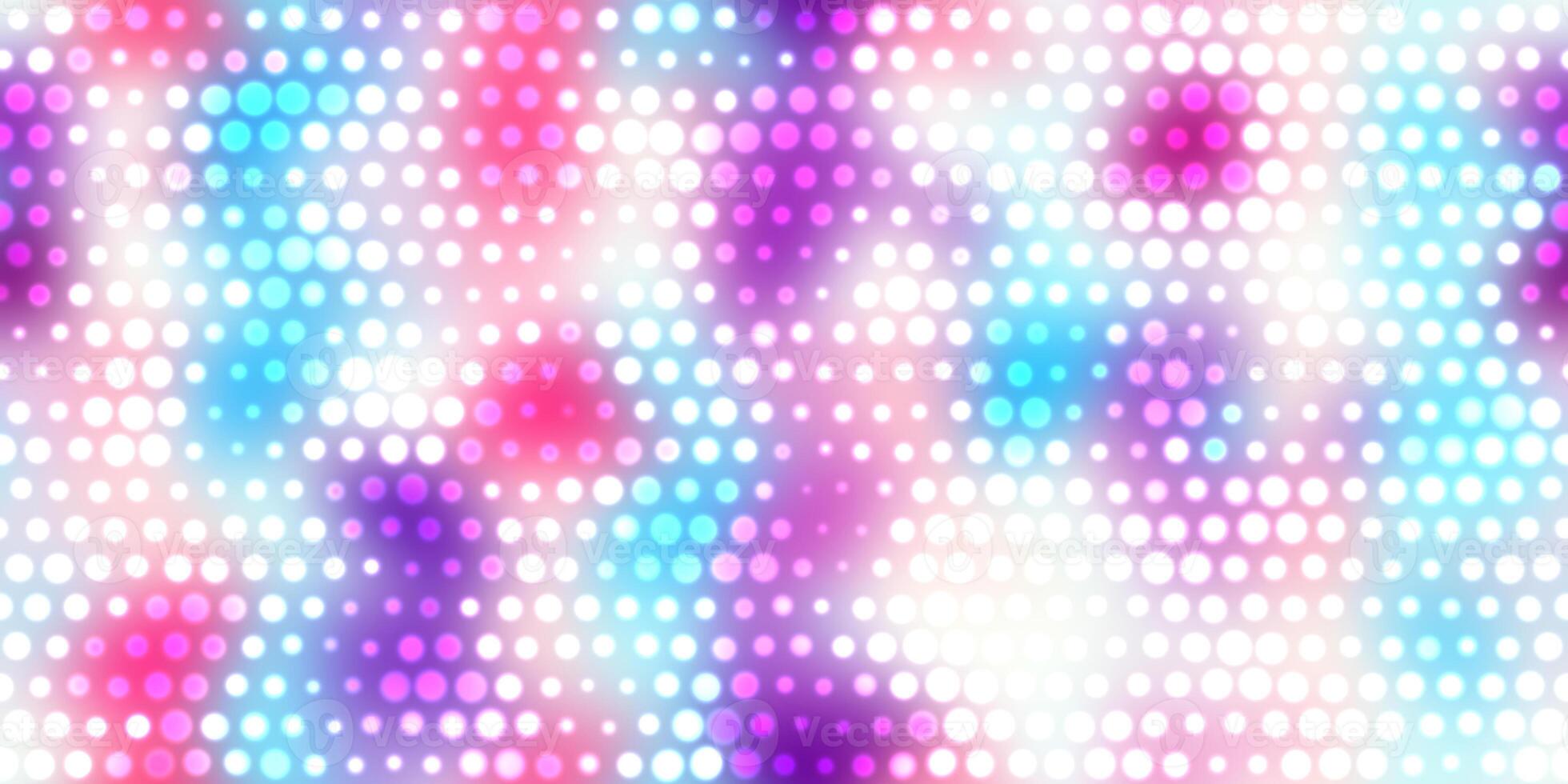 Purple blue pink dots color background. Blurred dotted colored texture. Happy circles color love creative backdrop. Bright rings glowing colorful pattern. Simple sweet design. photo