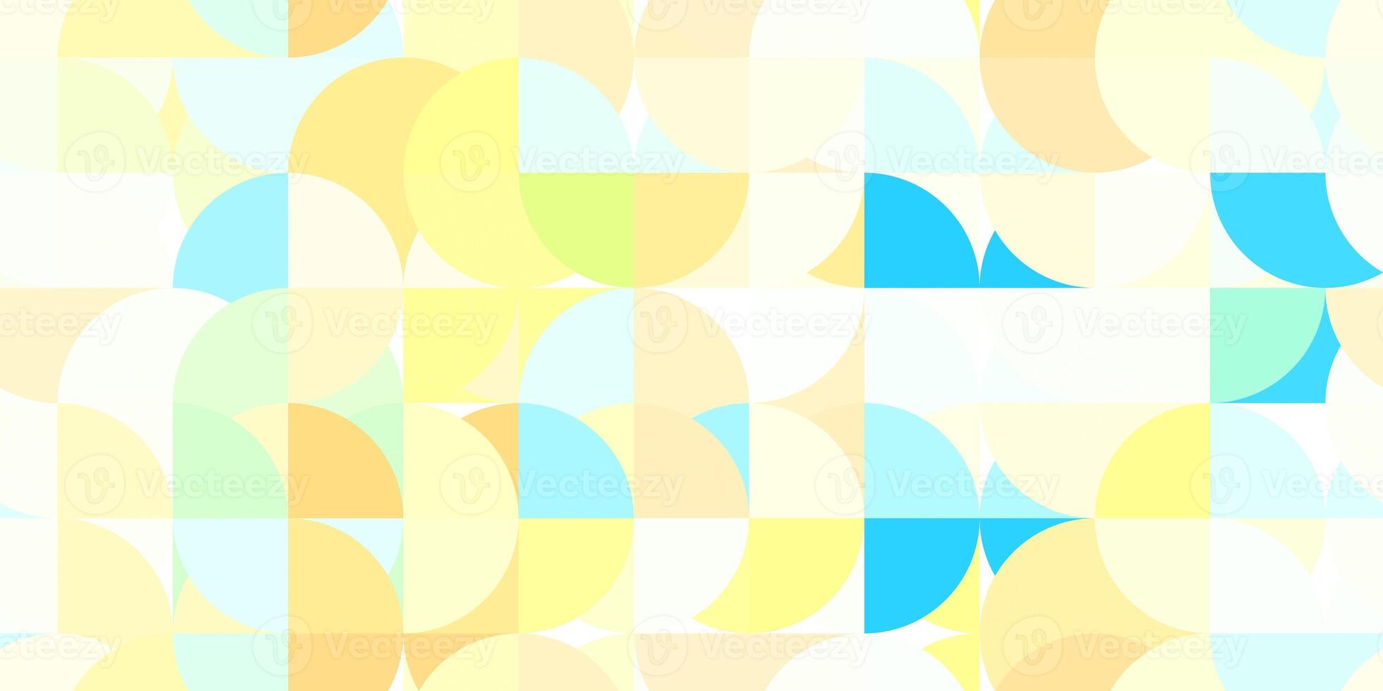 Yellow blue amazing multicolor school pattern. Colored modern geometry half circles backgrounds. photo