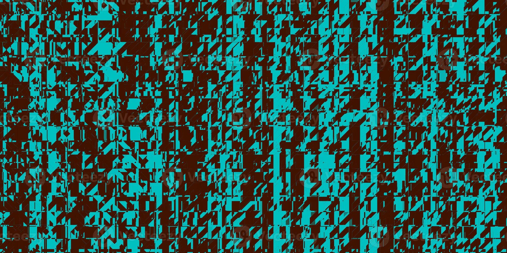 Turquoise Blue Brown Colorful Noise Background. Glitch Art Backdrop. Distorted Geometric Surface. Abstract grunge pattern. Distortion Screen Texture. photo
