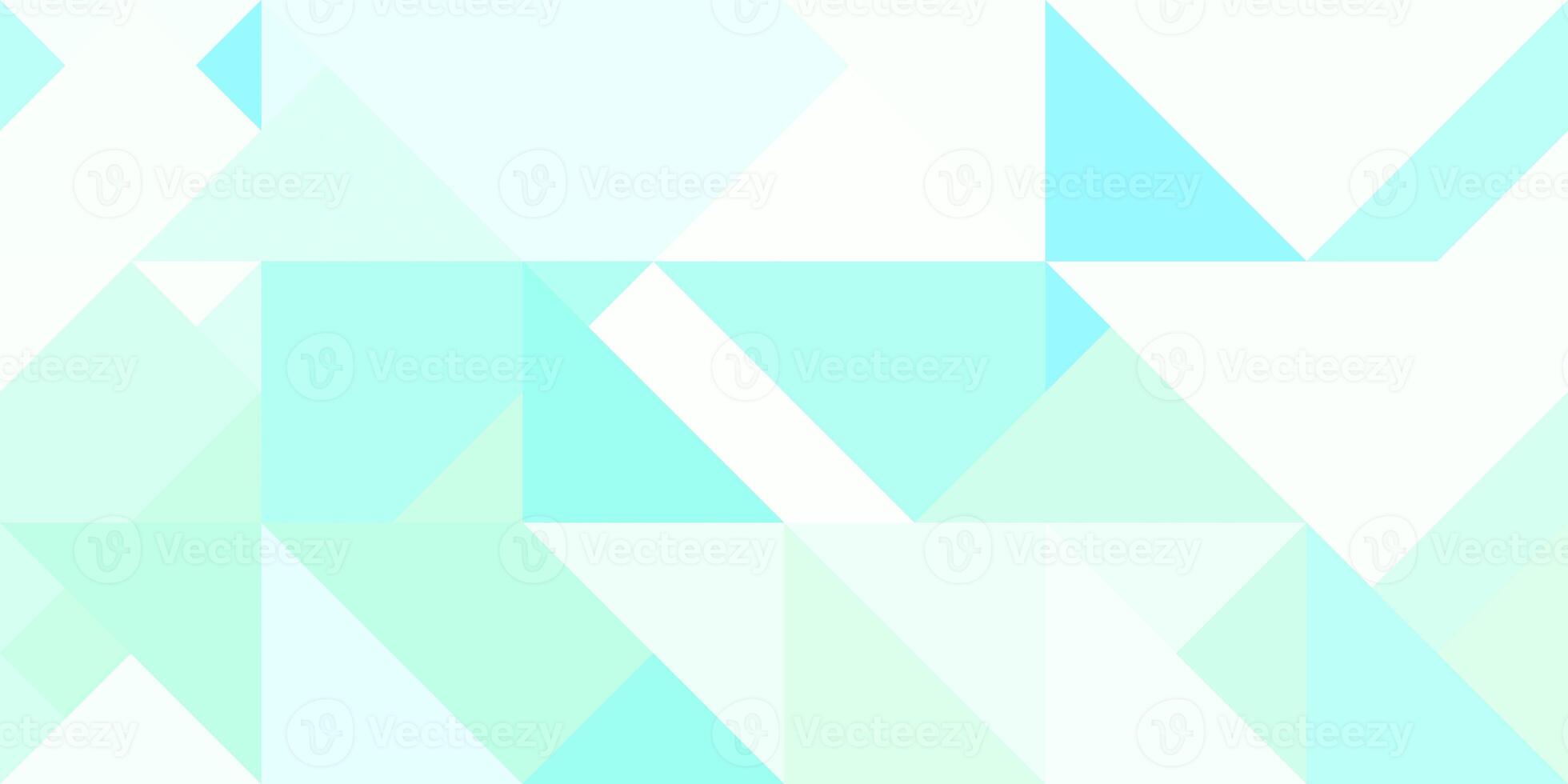 Geometric background pattern. Light sky blue gemini green Seamless chaotic random forms colored geometric modernism style. photo