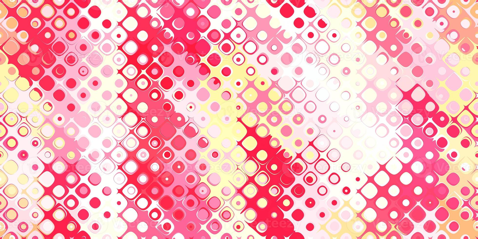 Pink yellow rounded cells grid background. Bubbled liquid creative design. Awesome colored sweet holiday texture. Amazing multicolor happy love shapes backdrop. Bright color bubbles geometric surface. photo