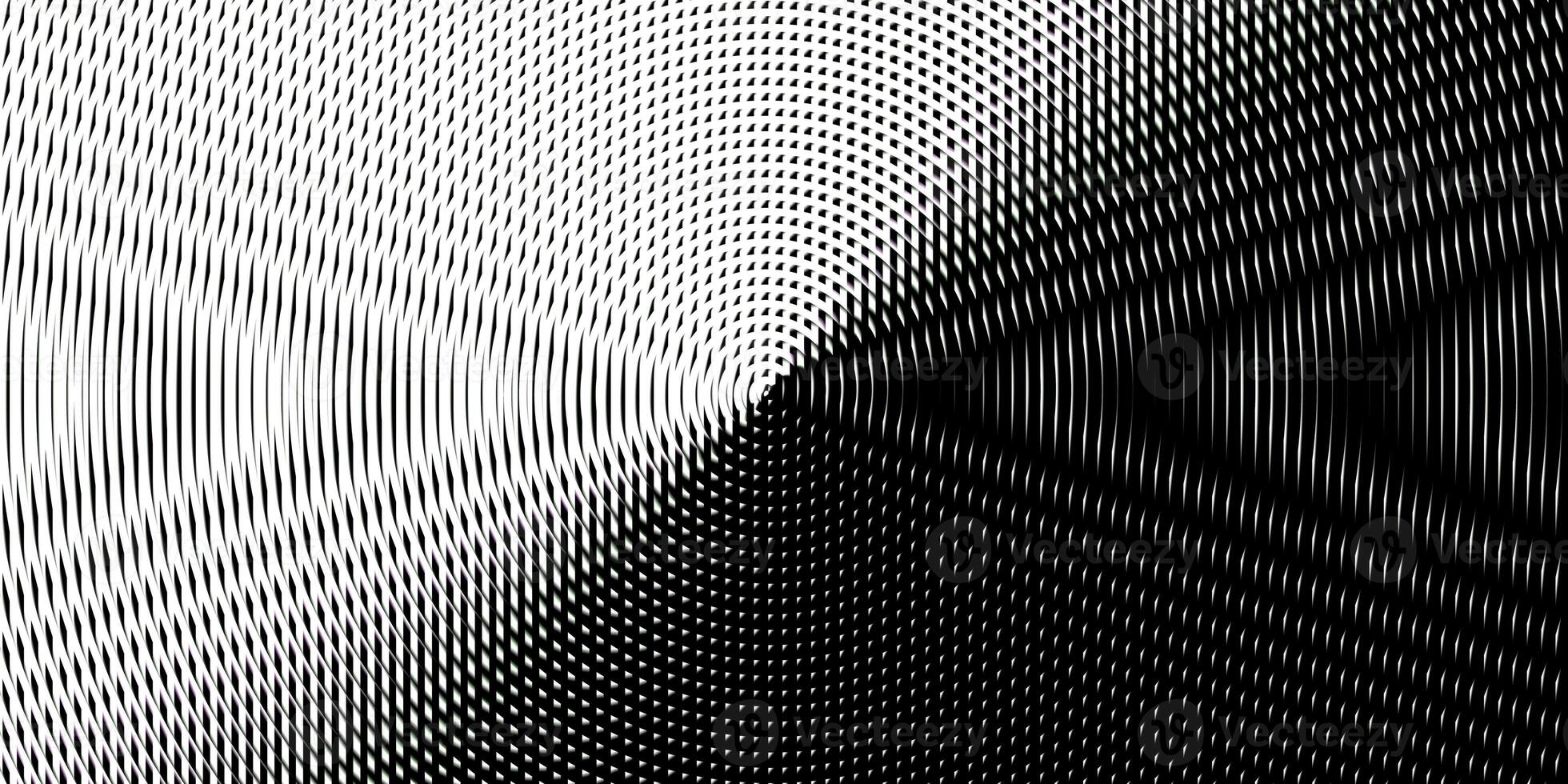 Black white lamp flare glow. Fresnel lens pattern. Spotlight glass art texture. Projector lens background creative. Searchlight striped circles screen optical. photo