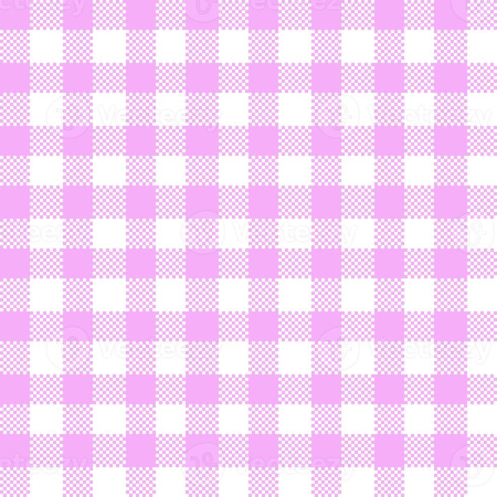 Gingham Pattern. Seamless lilac plum white classic checkered pattern. Good for belts, bags, scarves, ties, shawls and other accessories. photo