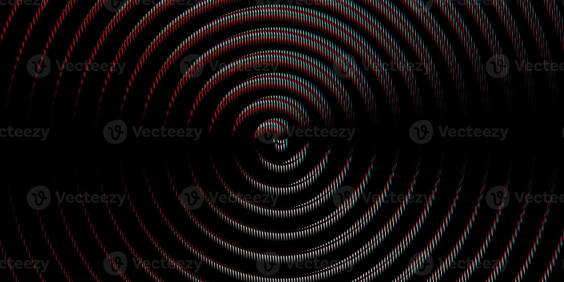 Black red spotlight glass art texture. Projector lens background creative. Searchlight striped circles screen optical. Lamp flare glow. Fresnel lens pattern. photo