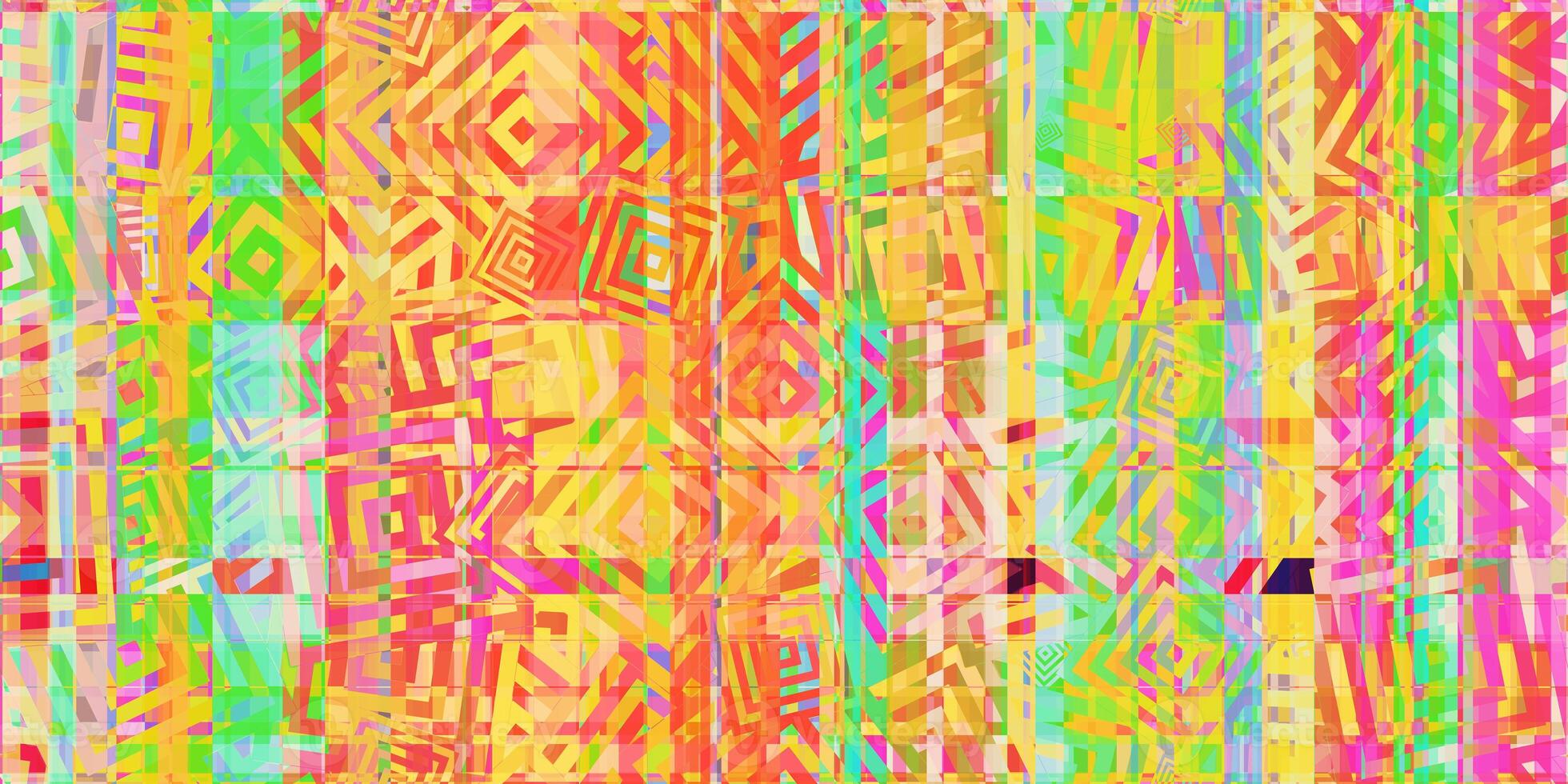 Summer Colors Squares Distortion Screen Texture. Colorful Noise Background. Glitch Art Backdrop. Distorted Geometric Surface. Abstract grunge pattern. photo