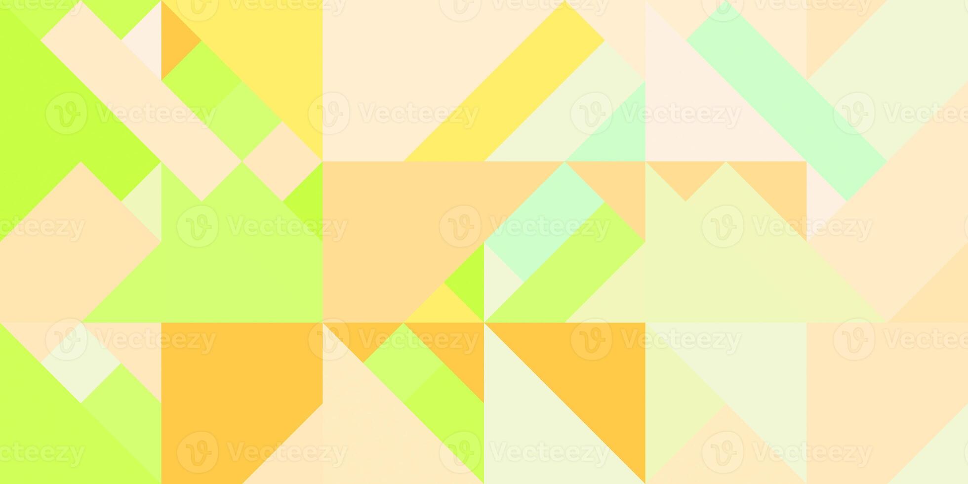 Geometric background pattern. Summer yellow sundance sand lime. Seamless different flat even color shapes minimal design. photo