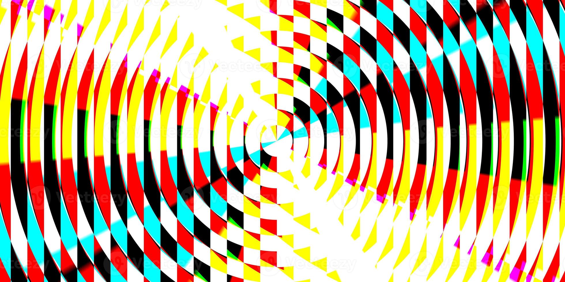 Color searchlight striped circles screen optical. Lamp flare glow. Fresnel lens pattern. photo