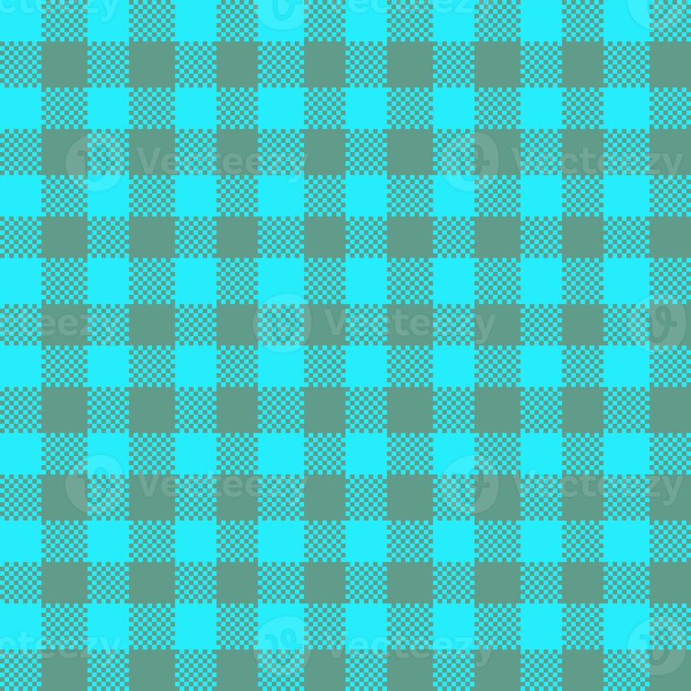 Gingham Pattern. Seamless aqua cadet blue classic checkered pattern. Good for belts, bags, scarves, ties, shawls and other accessories. photo