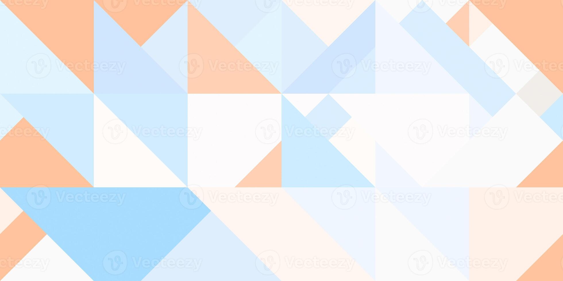 Geometric background pattern. Tana brown thalassa blue white. Seamless chaotic random forms colored geometric modernism style. photo
