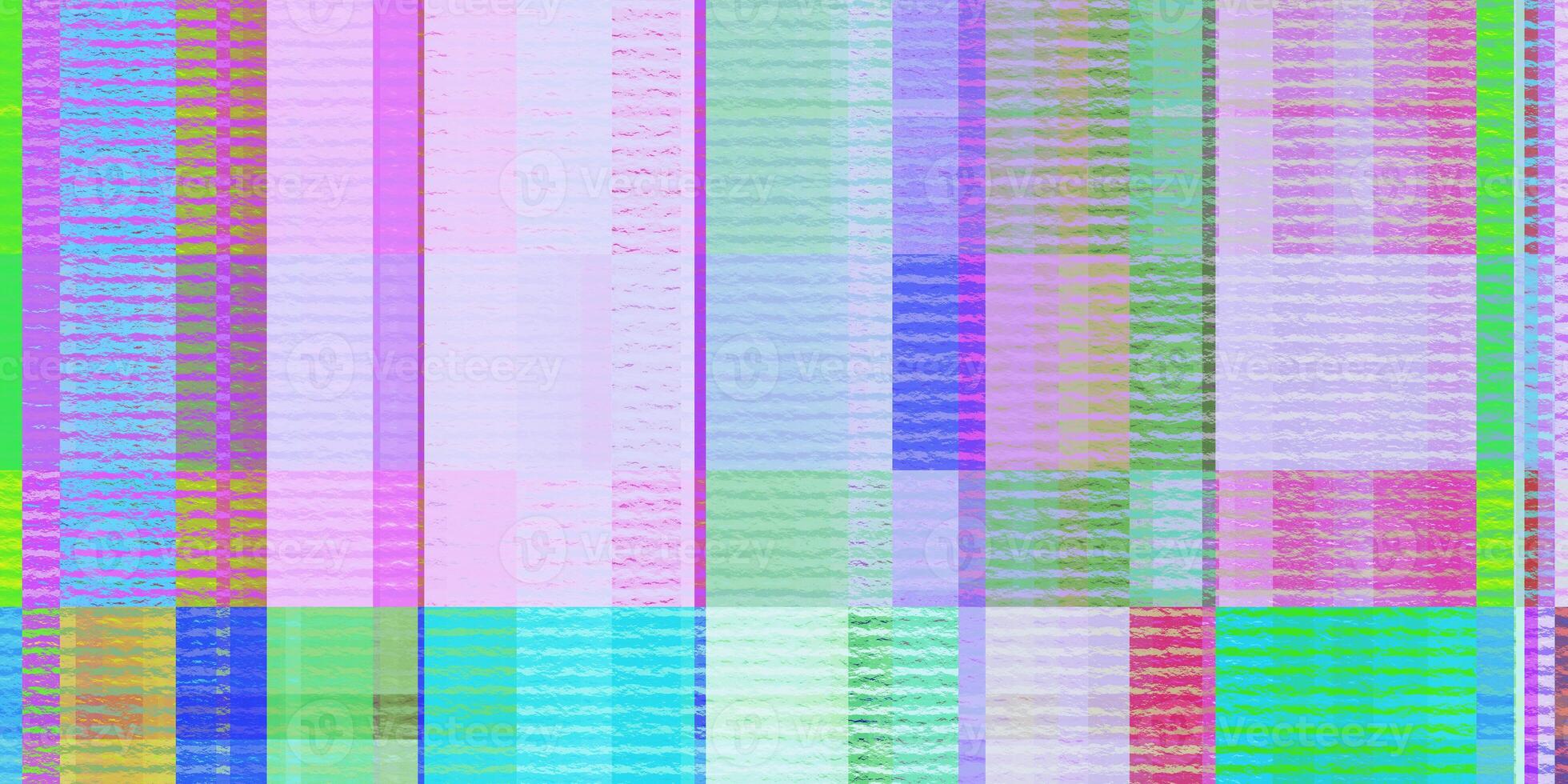 Multicolor Light Steel Distortion Screen Texture. Colorful Noise Background. Glitch Art Backdrop. Distorted Geometric Surface. Abstract grunge pattern. photo