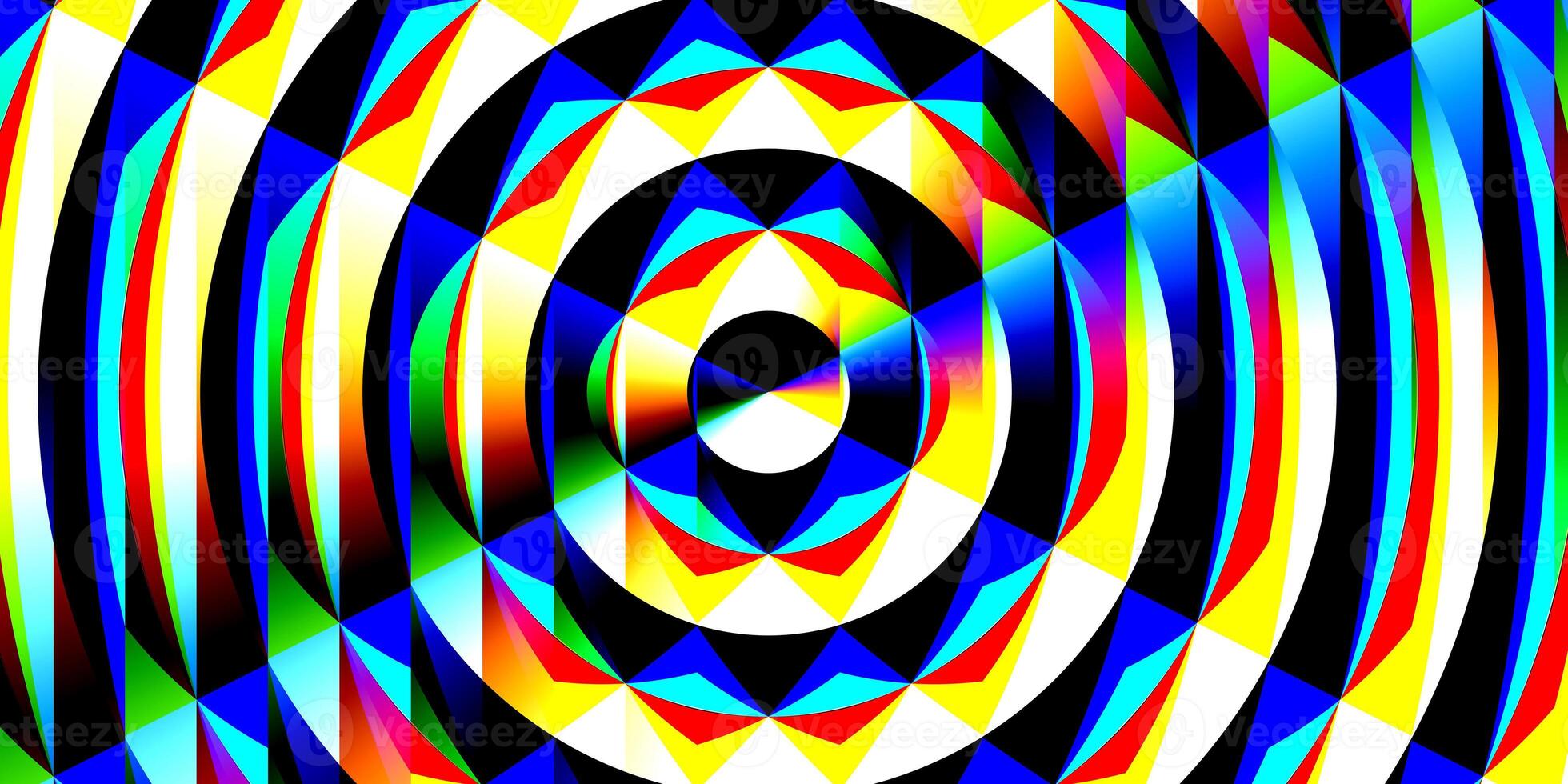Color spotlight glass art texture. Projector lens background creative. Searchlight striped circles screen optical. Lamp flare glow. Fresnel lens pattern. photo