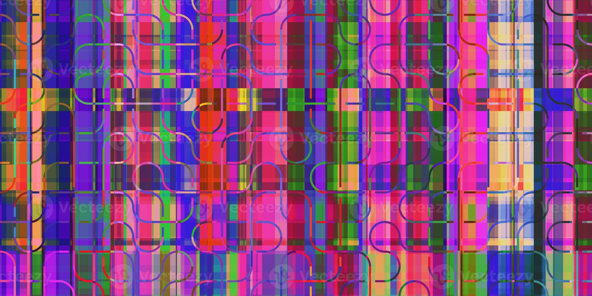 Colored Swirl Lines Colorful Noise Background. Glitch Art Backdrop. Distorted Geometric Surface. Abstract grunge pattern. Distortion Screen Texture. photo