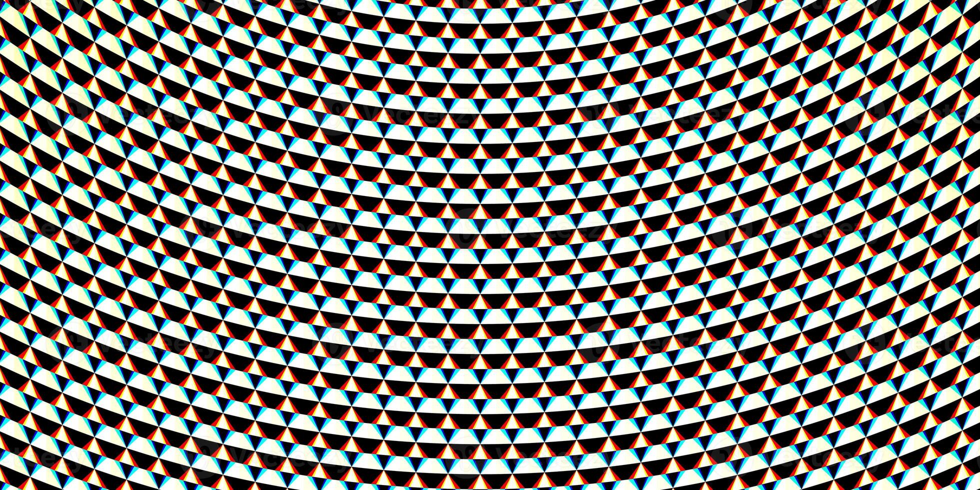 Red blue fresnel lens pattern. Spotlight glass art texture. Projector lens background creative. Searchlight striped circles screen optical. Lamp flare glow. photo