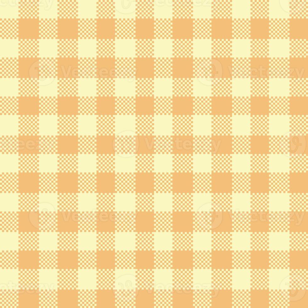 Gingham Pattern. Seamless lemon chiffon burly wood plain check pattern. Good for blankets, wraps, packages, dresses, skirts, napkins. photo
