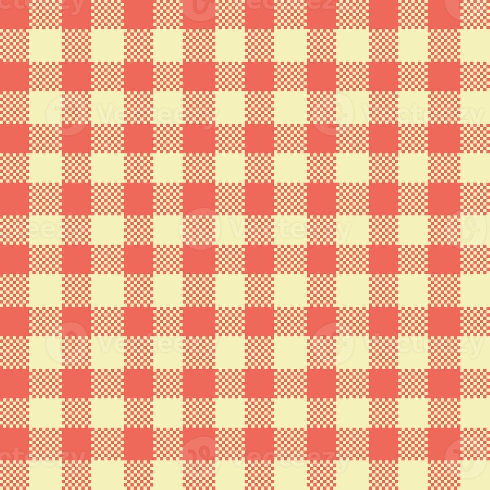 Gingham Pattern. Seamless tomato moccasin classic checkered pattern. Good for belts, bags, scarves, ties, shawls and other accessories. photo