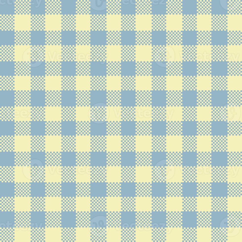Gingham Pattern. Seamless dark gray moccasin yellow traditional check pattern. Good for tablecloths, oilcloths, towels, picnic blankets, gift paper. photo