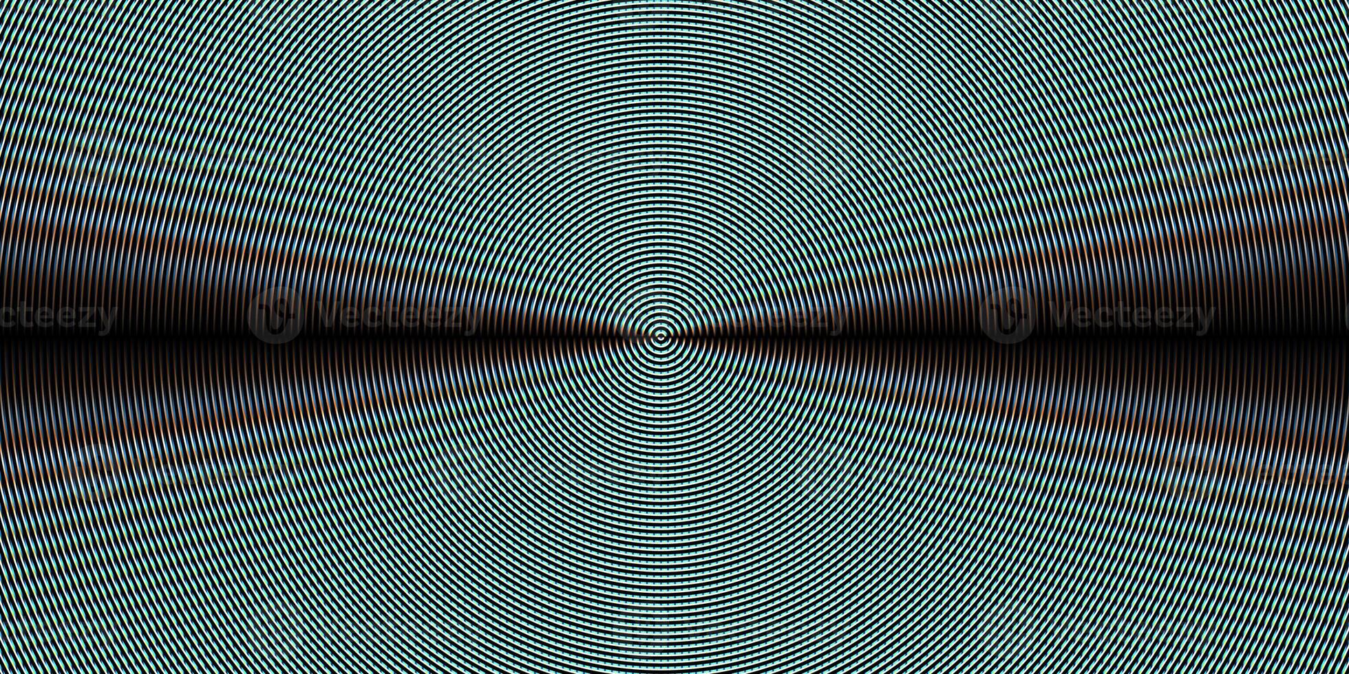 Blue red fresnel lens pattern. Spotlight glass art texture. Projector lens background creative. Searchlight striped circles screen optical. Lamp flare glow. photo