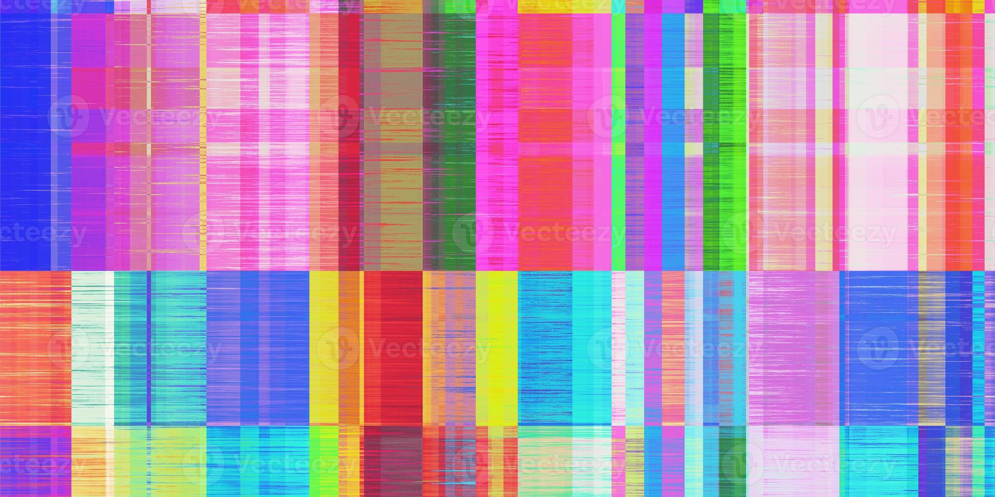 Multicolor Aluminum Polished Sheet Distorted Geometric Surface. Abstract grunge pattern. Distortion Screen Texture. Colorful Noise Background. Glitch Art Backdrop. photo