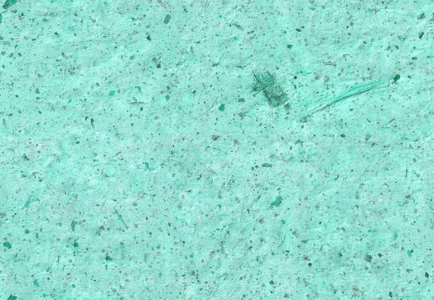 Seamless turquoise mulberry paper texture. Xuan natural grunge fibers paper background. photo