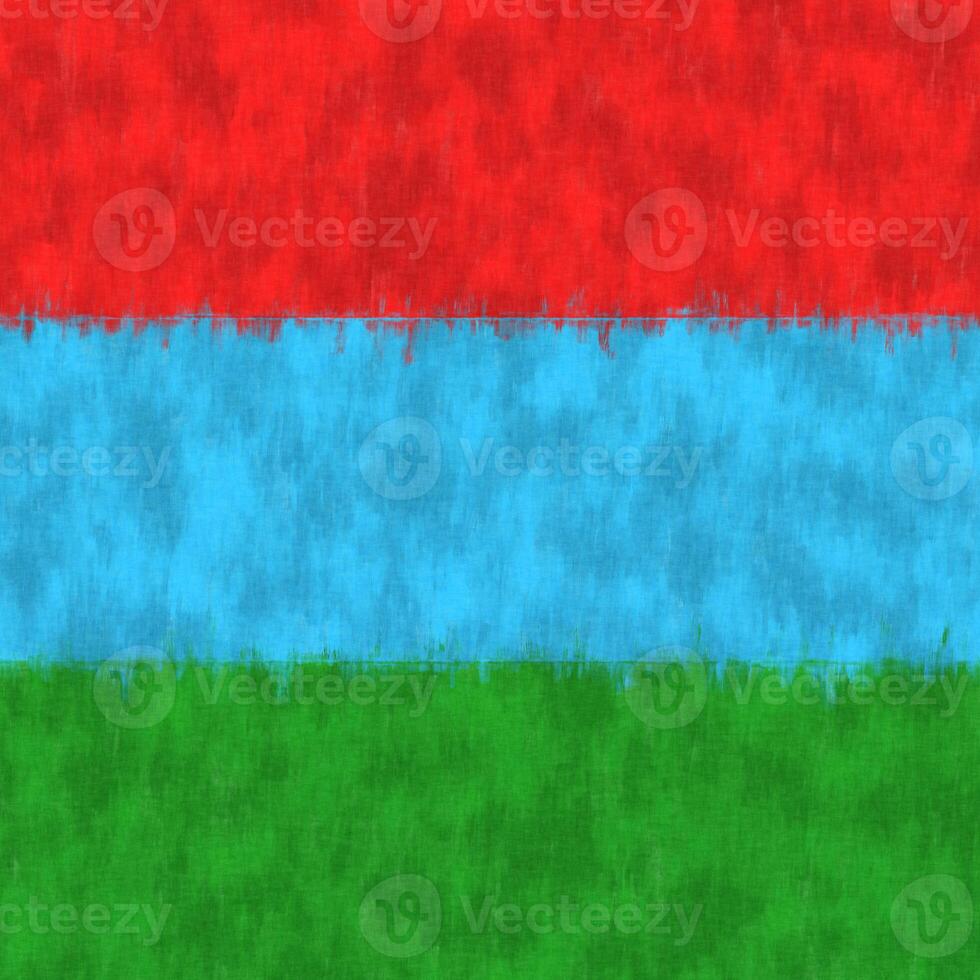 Karelia oil painting. Karelian emblem drawing canvas. A painted picture of a country's flag. photo