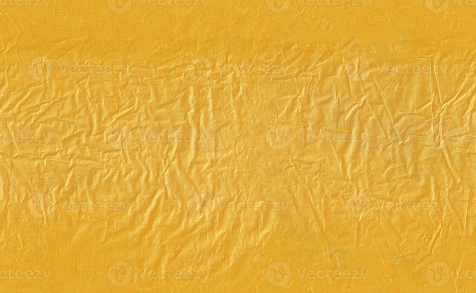 Seamless yellow reusable pack polyethylene texture background. photo