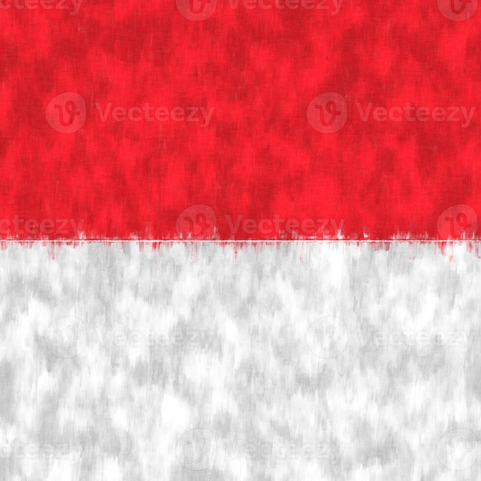 Monaco oil painting. Monegasque emblem drawing canvas. A painted picture of a country's flag. photo