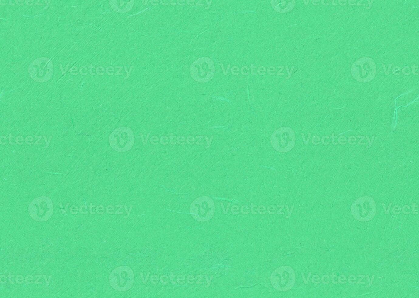 Handmade Rice Paper Texture. Emerald, Medium Aquamarine, Shamrock, Pastel Green Color. Seamless Transition. Xuan Natural Fibers Paper Background. photo
