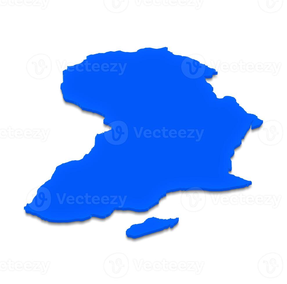 Map of Africa. 3D isometric illustration. photo