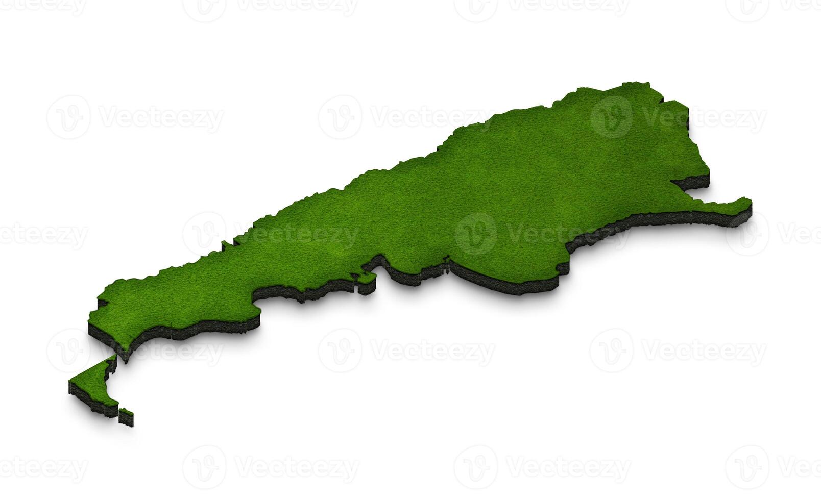 Map of Argentina. 3D isometric perspective illustration. photo