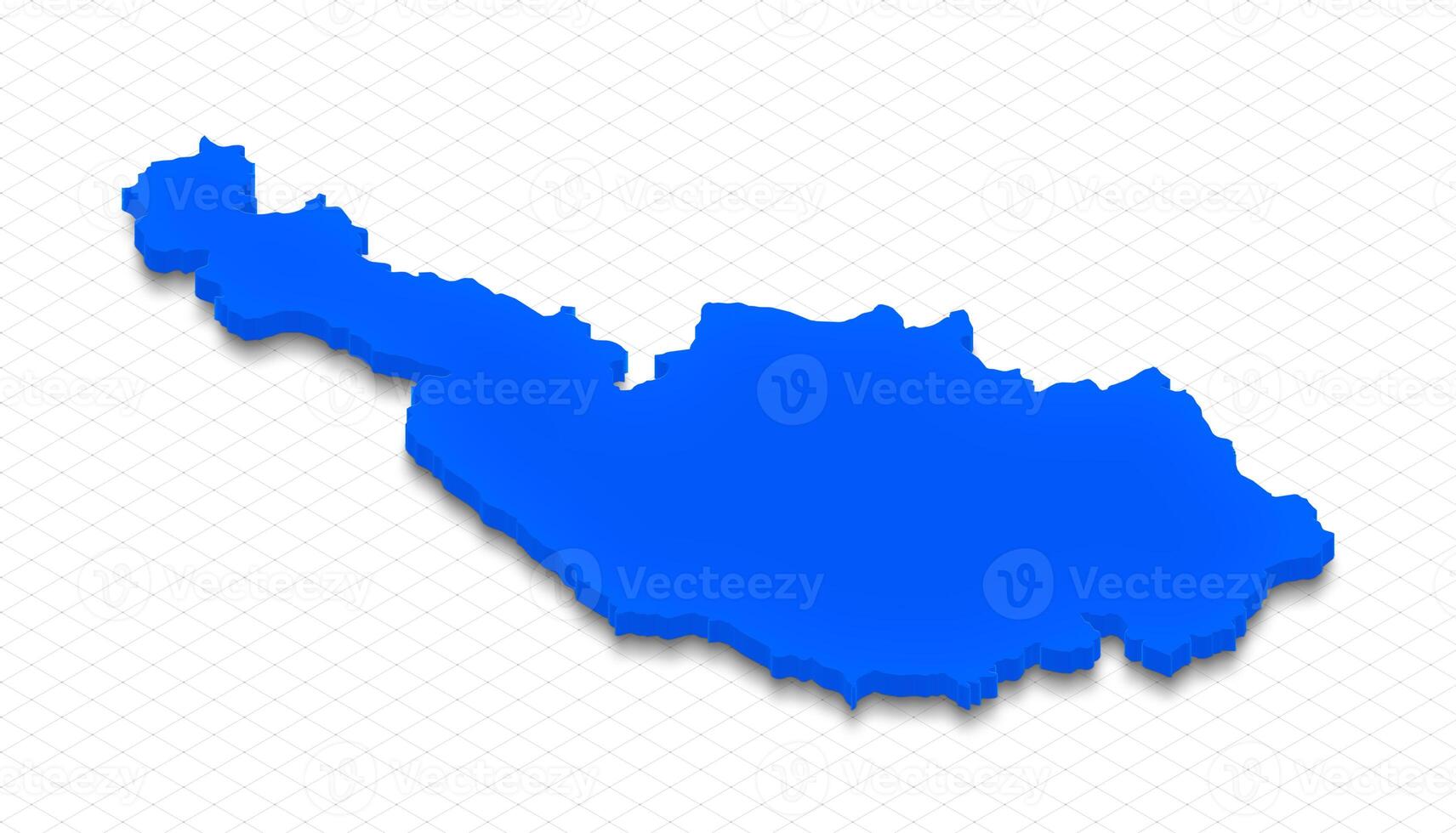 Map of Austria. 3D isometric perspective illustration. photo