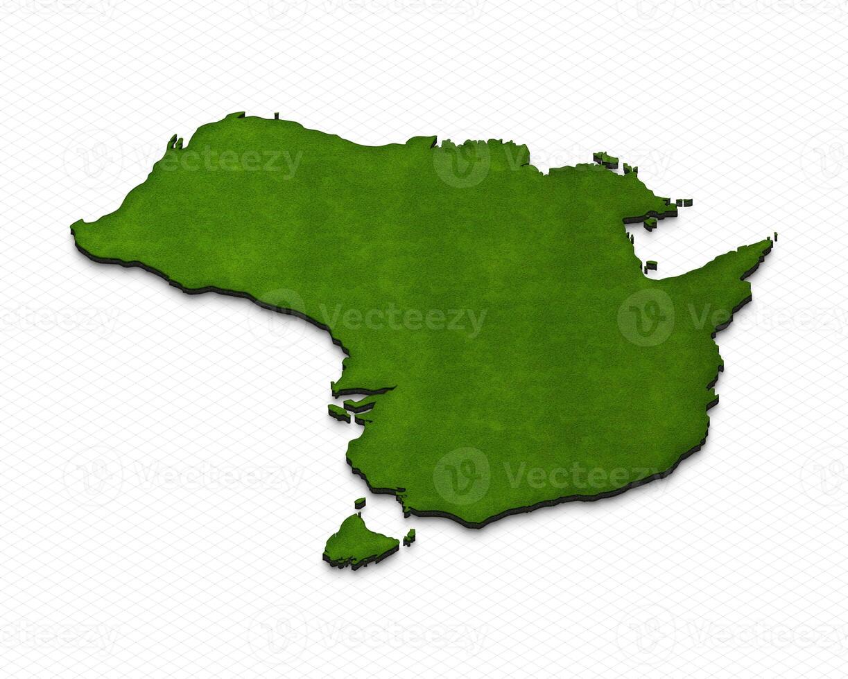 Map of Australia. 3D isometric illustration. photo