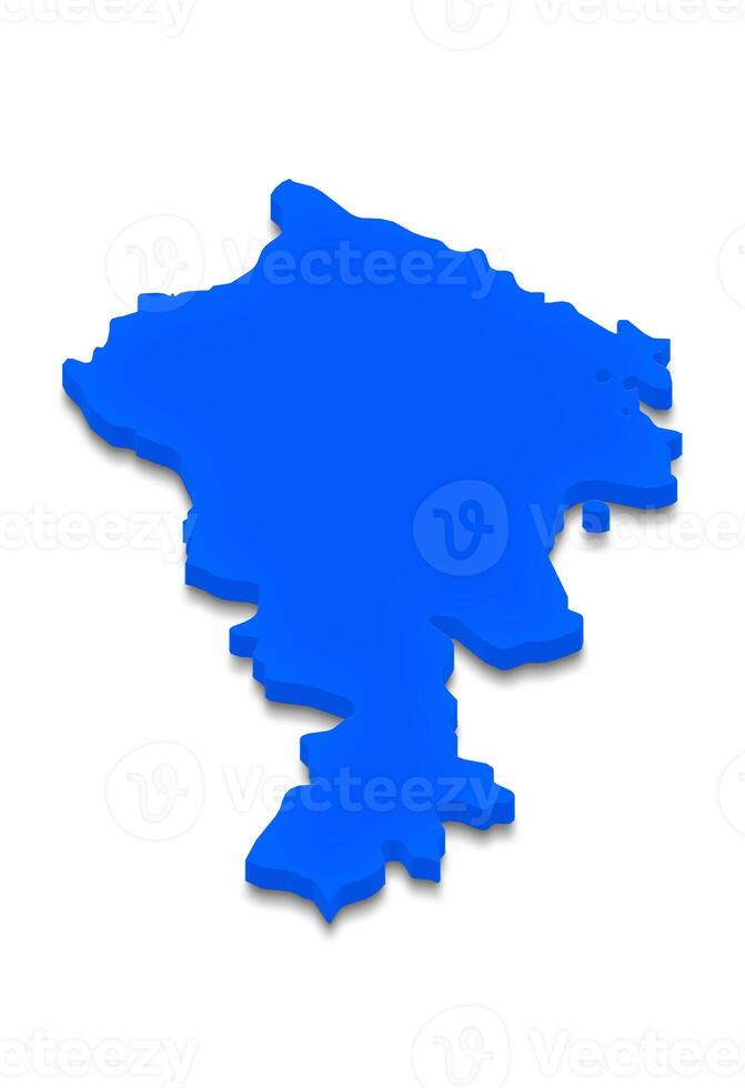 Map of Armenia. 3D isometric perspective illustration. photo