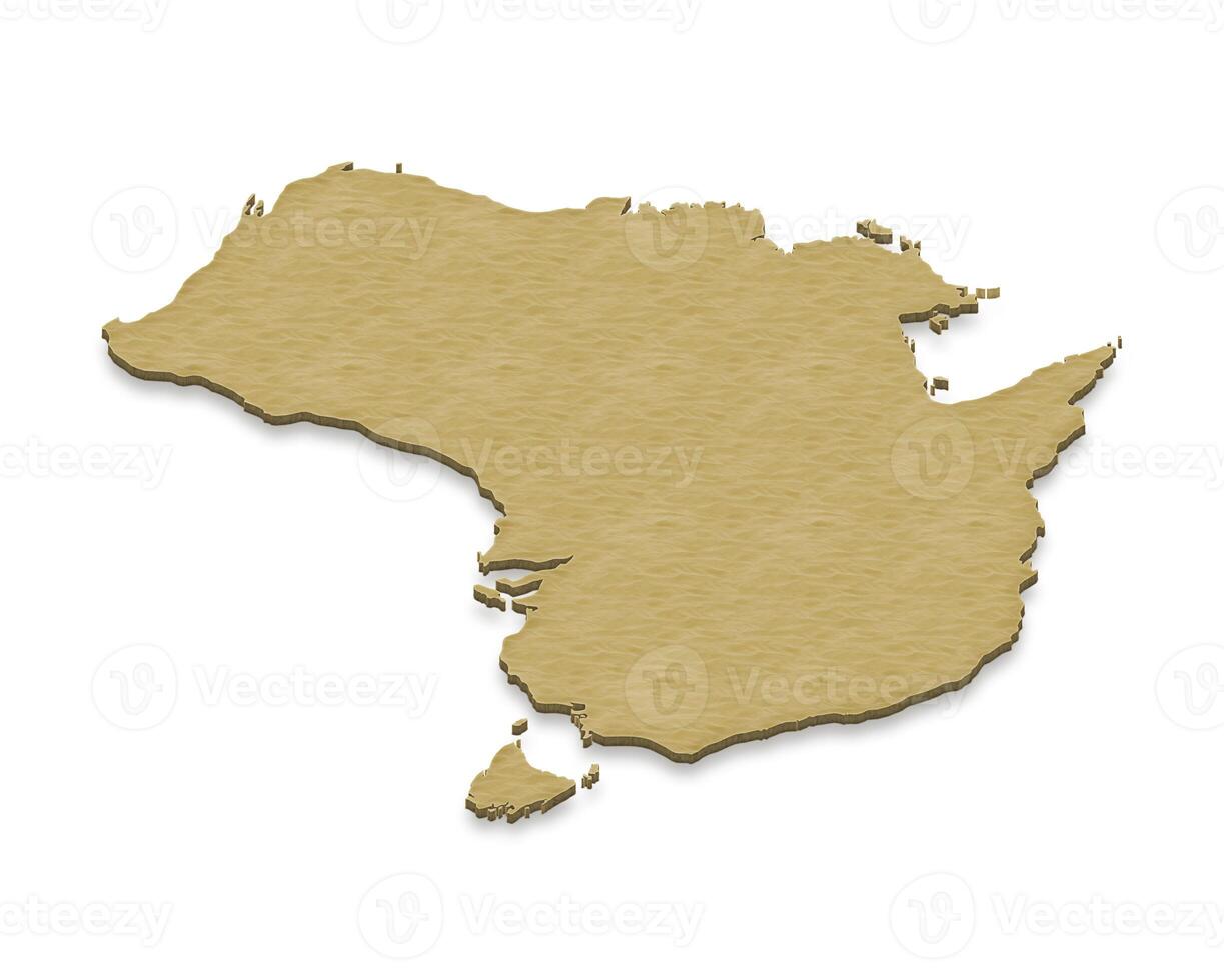 Map of Australia. 3D isometric illustration. photo