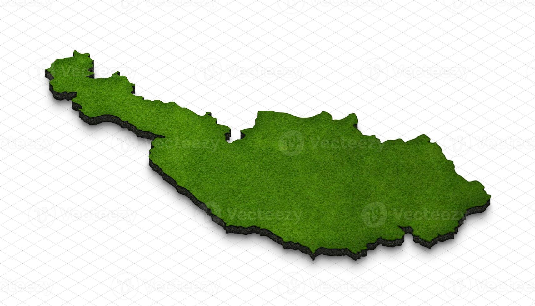 Map of Austria. 3D isometric perspective illustration. photo