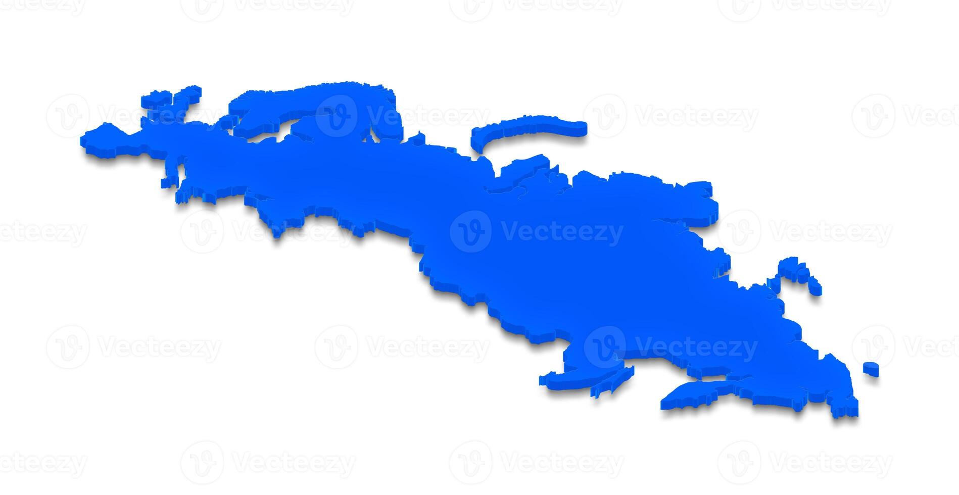 Map of Europe. 3D isometric illustration. photo