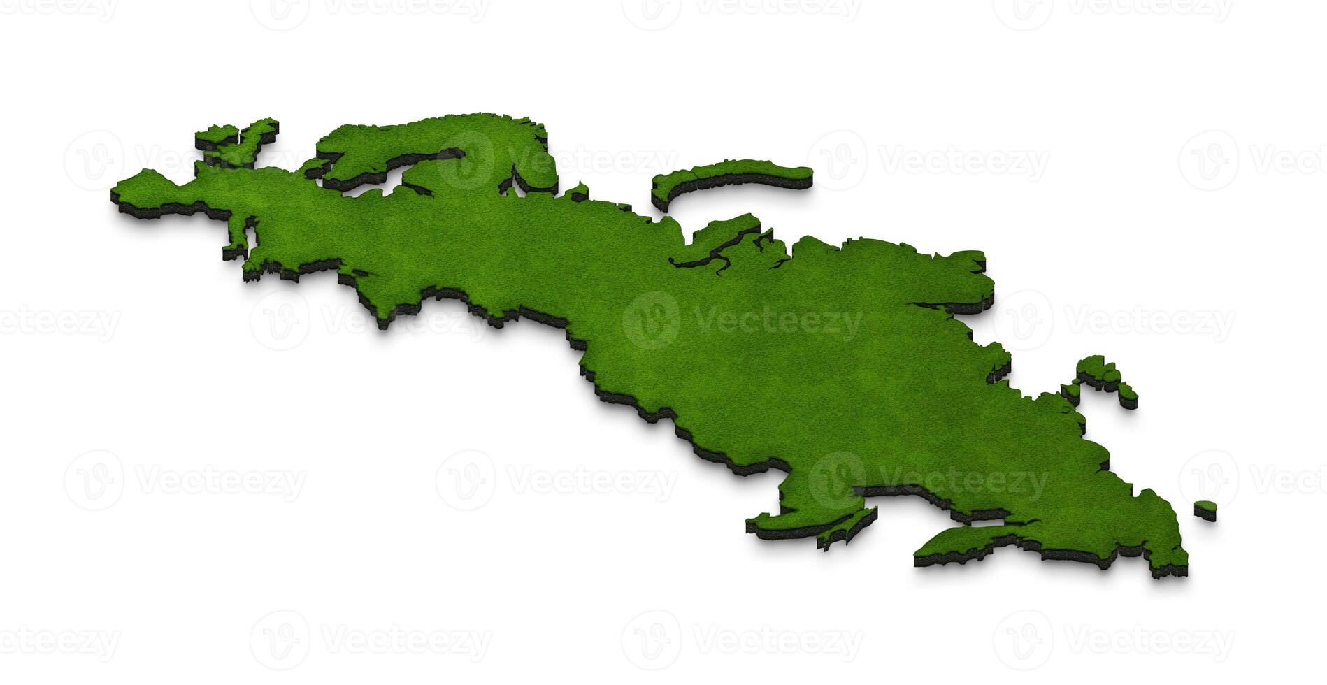 Map of Europe. 3D isometric illustration. photo