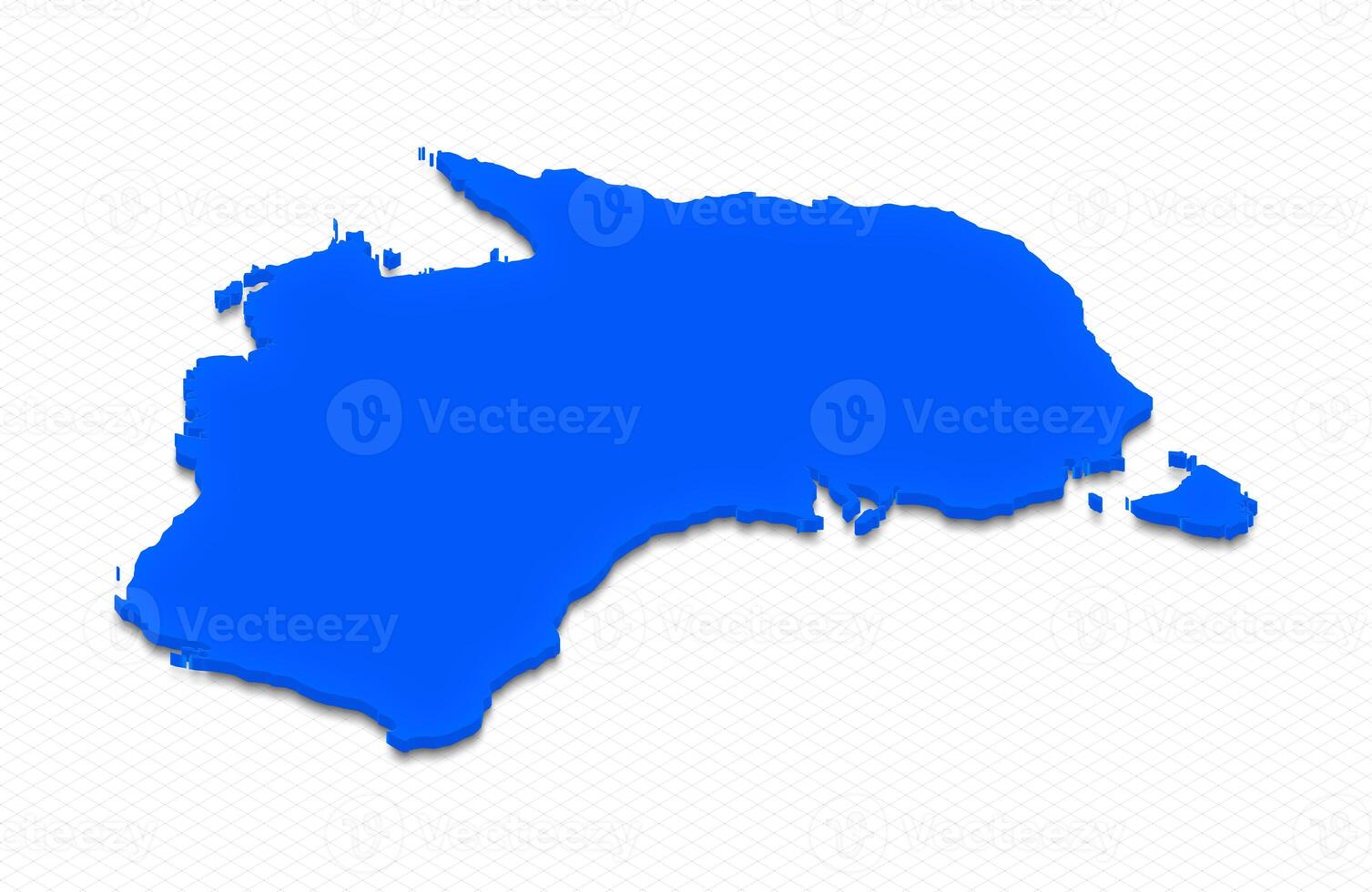 Map of Australia. 3D isometric illustration. photo