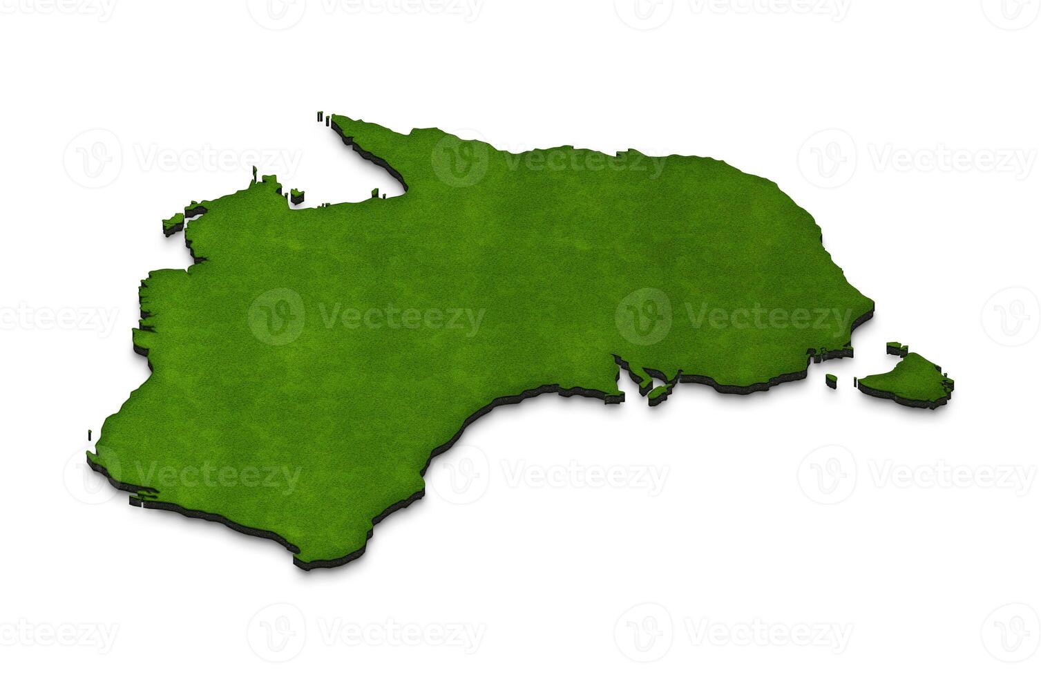 Map of Australia. 3D isometric illustration. photo