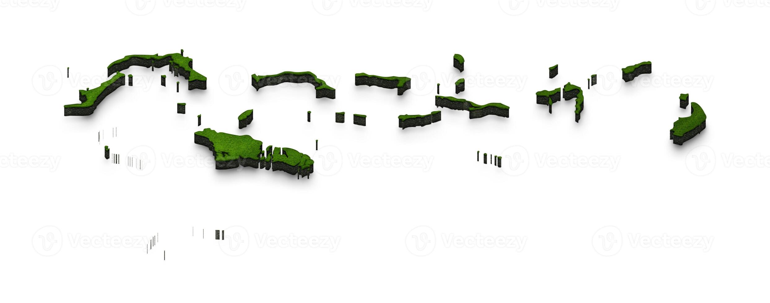 Map of Bahamas. 3D isometric perspective illustration. photo