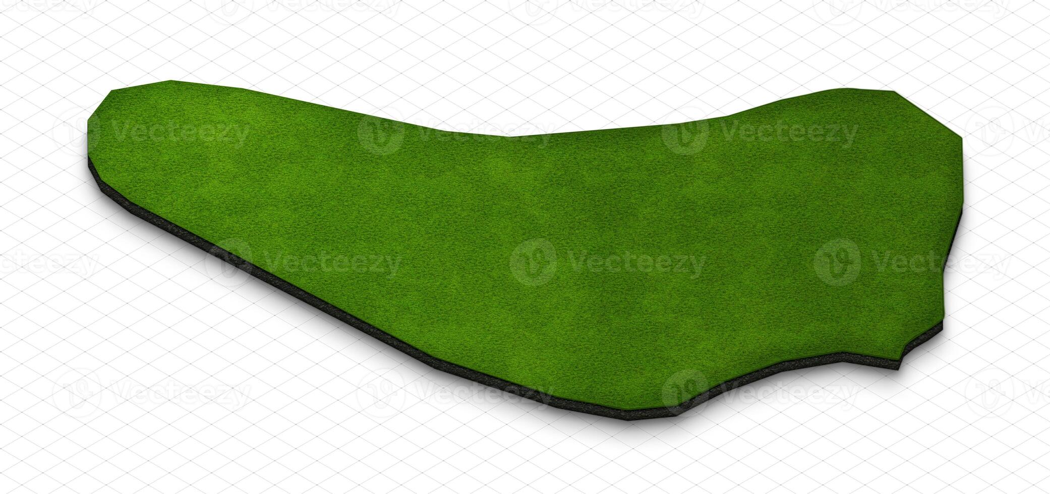 Map of Barbados. 3D isometric perspective illustration. photo