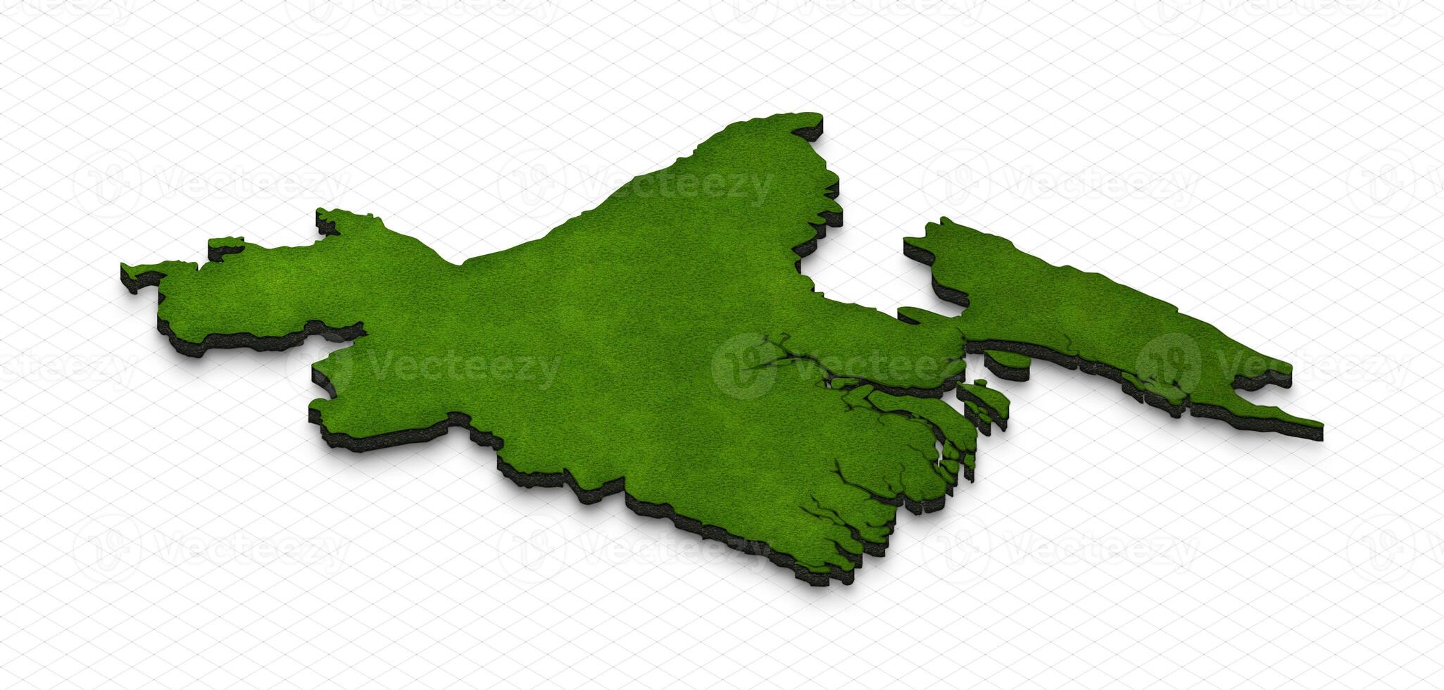 Map of Bangladesh. 3D isometric perspective illustration. photo