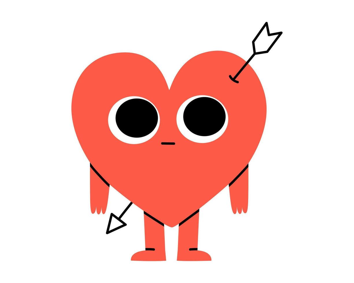 illustration of the power of love. love emoticon cute