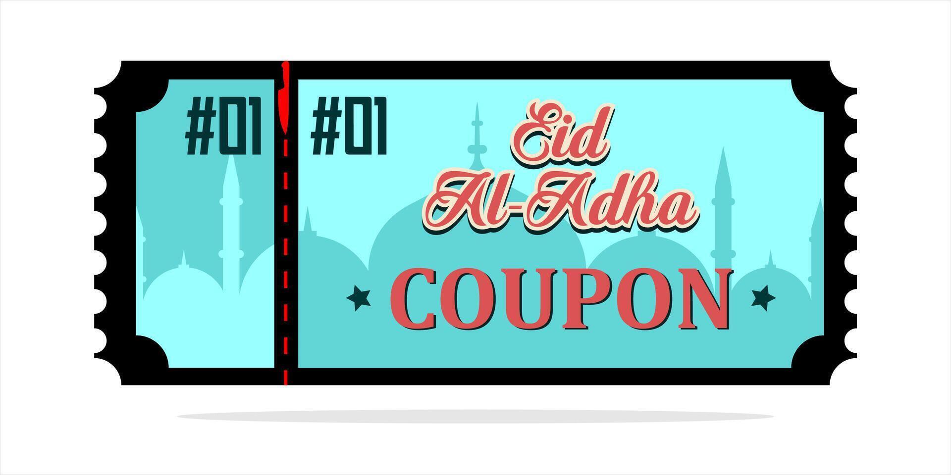 Eid al-Adha holiday background with colors and illustration objects that are typical of the celebration vector
