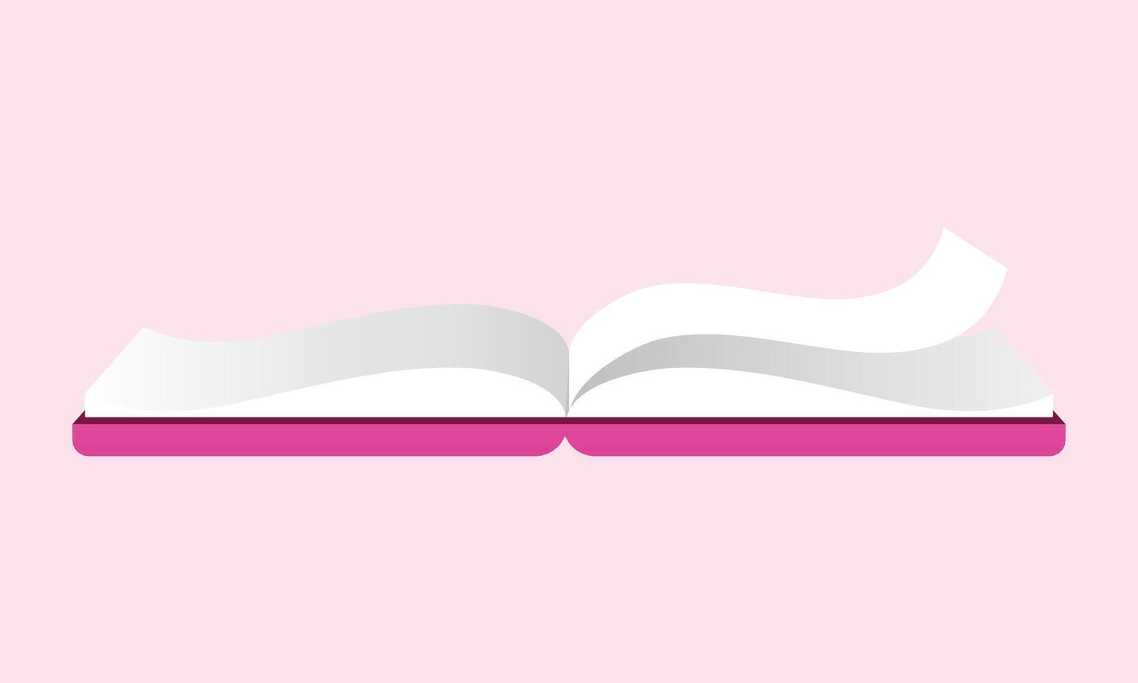 Open book icon illustration on white background vector