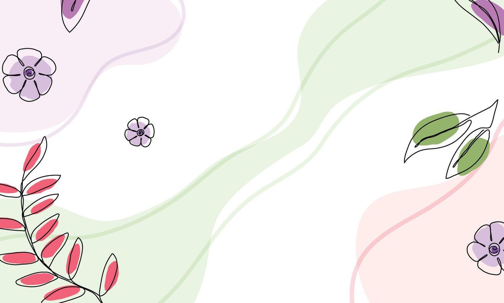 Hand drawn flat design abstract doodle background vector